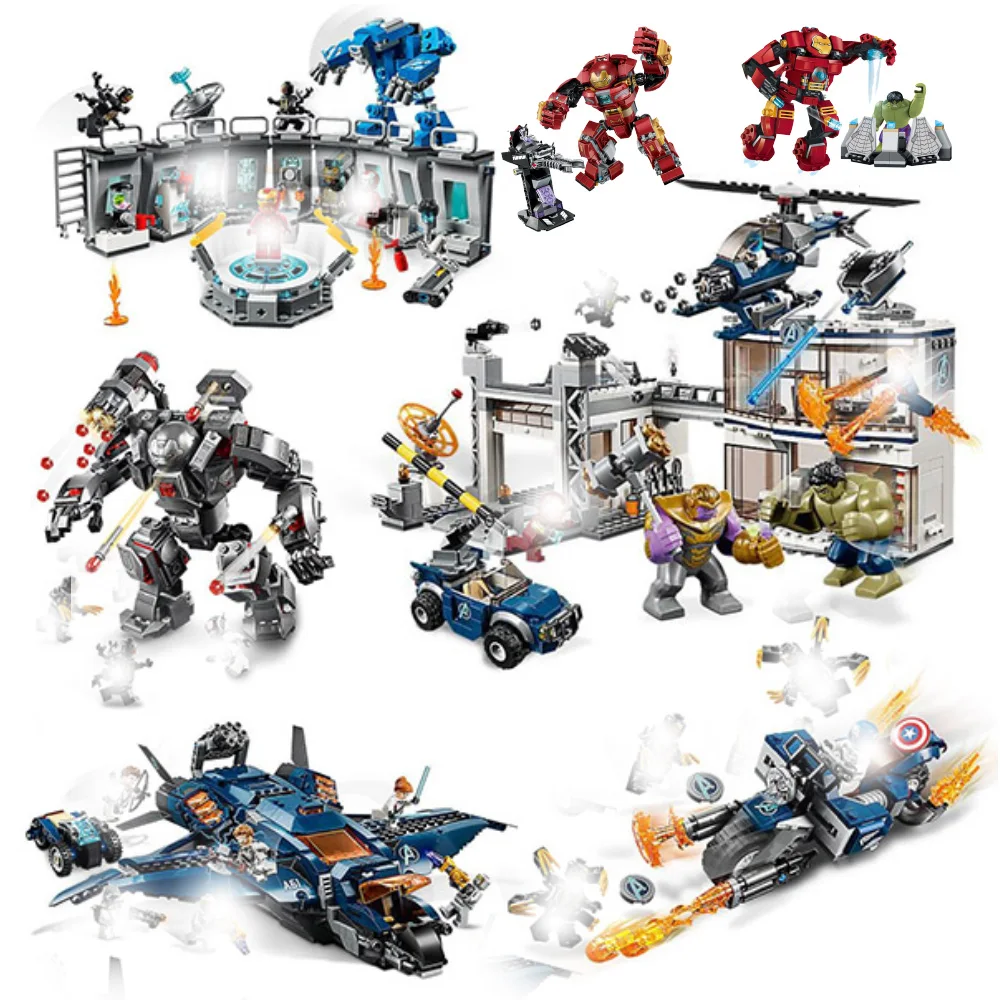 

Marvel Avengers 4 Endgame Ultimate Quinjet Set Compatible With 76130 76129 76126 76131 Building Blocks Brick Toys For Children