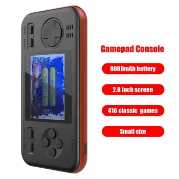

Handheld Gamepad Console Gaming Machine Power Bank Buil-in 416 Classic Games Mini Game Player Toys 8000mAh as Gift For Children