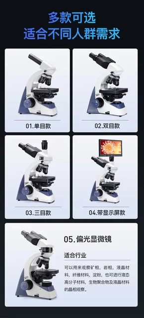 Microscope optique à fort grossissement 10000X, biologie professionnelle,  photographie HD, recherche universitaire du collège, microbe de sperme -  AliExpress