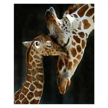 

Diamond Painting 5D Animals Cross Stitch Giraffe Full Round Rhinestone Mosaic Embroidery Complete Kit Home Decoration