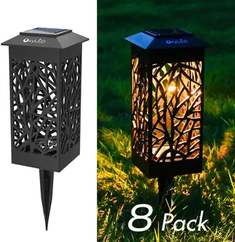 

Solar Powered, Auto On/Off Decorative Landscape Lighting Security Light for Yard Patio Lawn Backyard Driveway Halloween