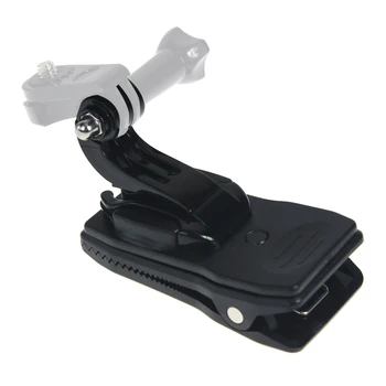 

Feichao 360 Degree Rotation Backpack Bag Strap Belt Quick Release Clip Clamp w/ J-Hook Mount Adapter for GoPro 9 8 7 6 5 Camera