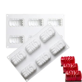 

Love shape Mousse Mold Silicone Cake Tray DIY Mousse Cake Decoration Tools For Cakes Bakeware