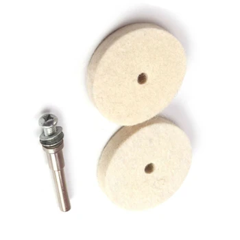 

10 Pcs 2 Inch Wool Felt Polishing Wheel Buffing Pad Grinding Disc Set 1/8 Shank