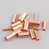 100PCS Copper connecting pipe wire joint small copper tube intermediate joint direct connection pressure pipe cold pressed ► Photo 2/6