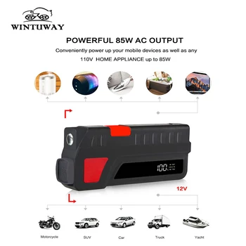 

WINTUWAY Portable Mini 12V Car Jump Starter Power Bank Car Battery Charger For Booster Starting Device Hot Sale Jump Starter