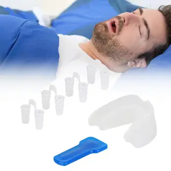 

Anti Snoring Anti Grinding Nose Clip Teeth Guard Dental Tray Relieve Snoring Kits Help Sleeplessness Health Care