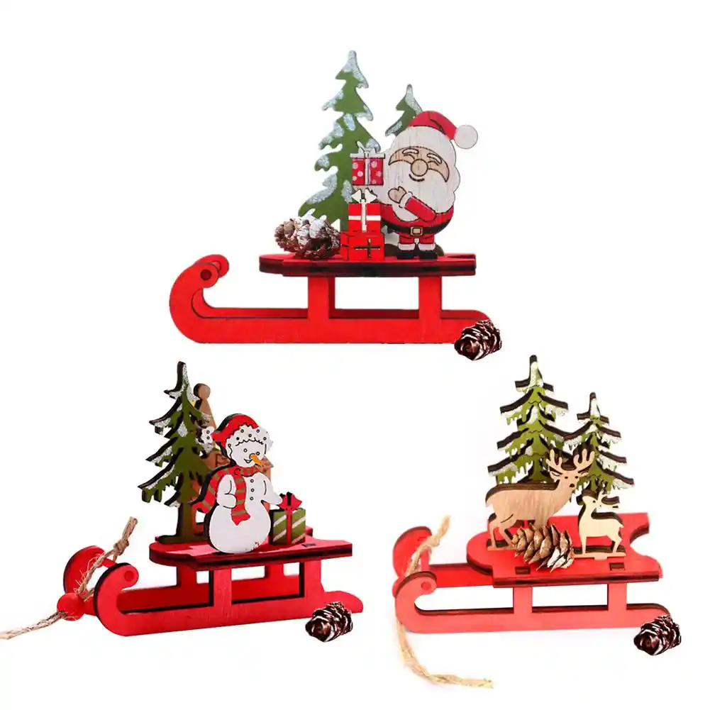 Red Sled Personalized Christmas Ornament Gift Red Toy Wagon Red Toy Cart