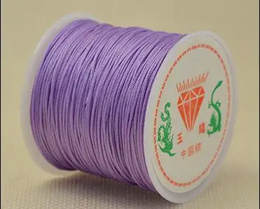 1Roll 0.8 1 1.5 mm Nylon Cord Thread Chinese Knot Macrame Cord Bracelet Braided String DIY Tassels Beading String Thread Jewelry 
