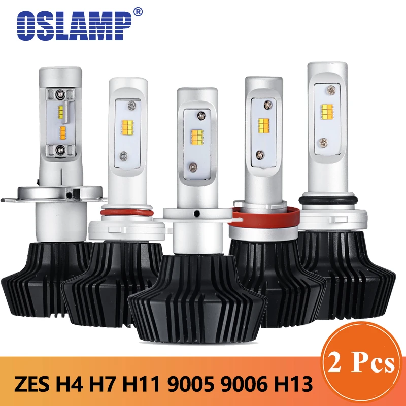 Автомобильные фары Oslamp 50 Вт 4000LM 3000K 6500K H4 H7 9005 9006 H13 белые желтые передние |