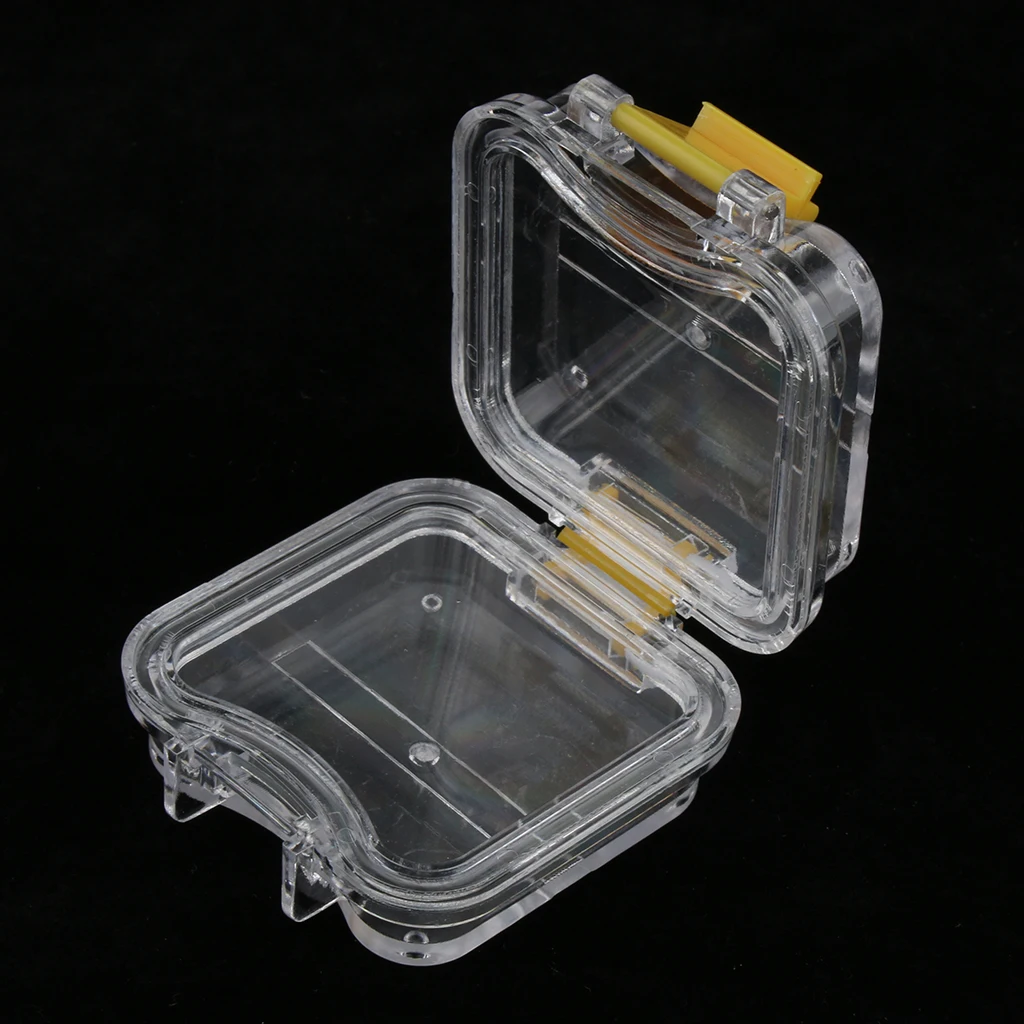 5Pcs Portable Travel Mouth Guard Case, Orthodontics Retainer Box Storage Containers- Safe Leakproof Clear Plastic Denture Box