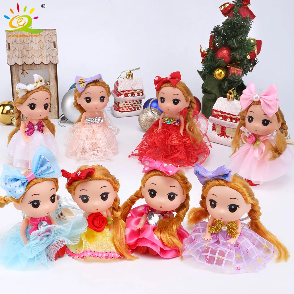 12 см рождественские мини куклы игрушки принцесса BJD Мини платье для девочек кукла