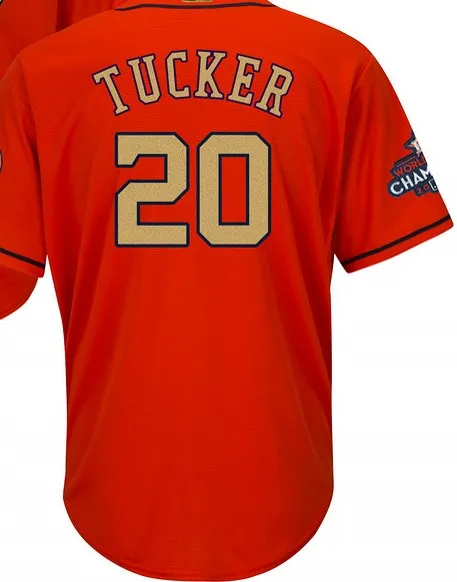 For men А+++ качество для мужчин золото Хьюстон 11 Гаттис Astros 15 Beltran 16 Mccann 20 Preston Tucker 22 Josh Reddick Джерси - Цвет: For men