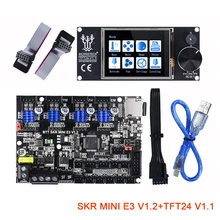 BIGTREETECH SKR MINI E3 V1.2 интегрированный TMC2209 UART с TFT24 V1.1 комплект дисплея 12864 lcd для SKR V1.3 Ender 3 PRO 3d принтер