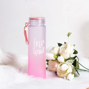 

New Plastic Bottle for Water Sport 500ml Portable Rope Kids Drinkware Outdoor Leak Proof Seal Gourde Climbing Water Bottles