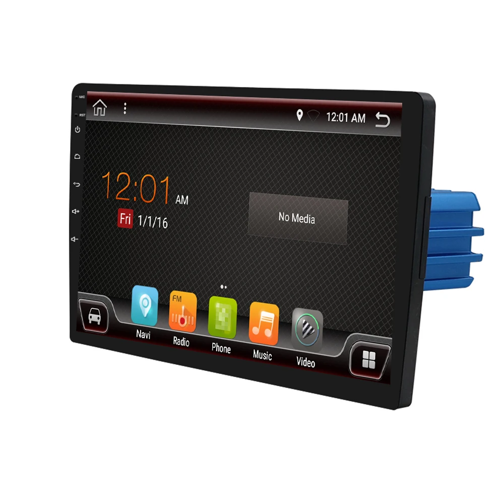 Flash Deal Eunavi 1 Din 9 inch RK3399 Universal Android 9.0 4G 64G Car Radio Stereo PC GPS Navigation WiFi 1024*600 Audio Bluetooth SWC USB 4