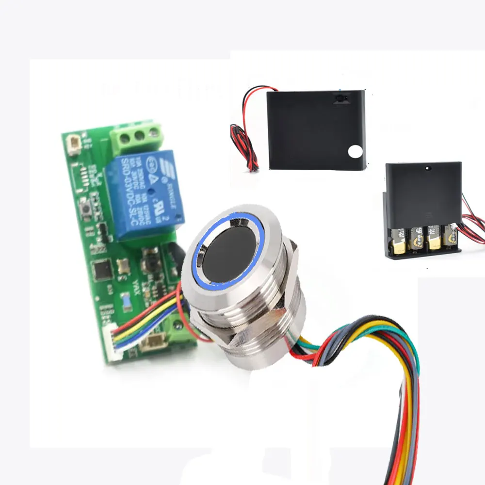 

diy low power consumption fingerprint control board fingerprint module access control car motorc