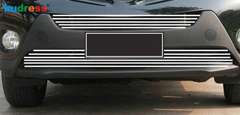 Решетчатая накладка из нержавеющей стали для Toyota RAV4 2013 2014 2015|front grill cover|grill trimtrim cover