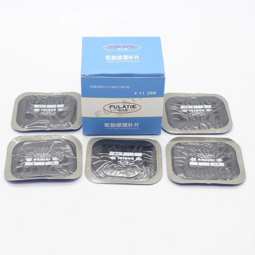 

China's high-quality radial tire patch vacuum tire cold patch vulcanizer patch 20 pieces a box promotion