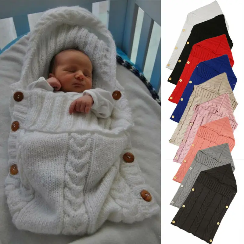 knitted pram sleeping bag