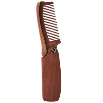 

Amodong Wooden Folding Comb Portable Beard Comb Beard Styling Tool Hair Styling Tool