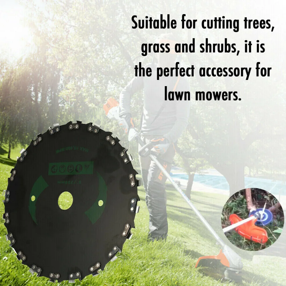 

Durable Easy Install Trimmer Sturdy Saw Web Mower Parts Replacement Grass Rectangular Chain Garden Practical Brushcutter Blade
