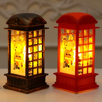 

Christmas New Year Retro Candle Light Home Shop Decorative Light Battery Powered Home Christmas Party Holiday Xmas Decorations