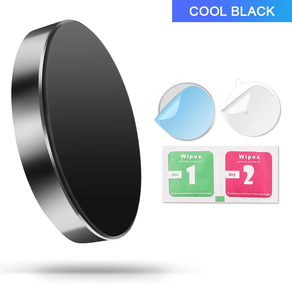 Универсальный автомобильный магнитный держатель для мобильного телефона, gps, PDA, подставка, магнитная панель для вождения, для iPhone 11 X, xiaomi - Цвет: Черный