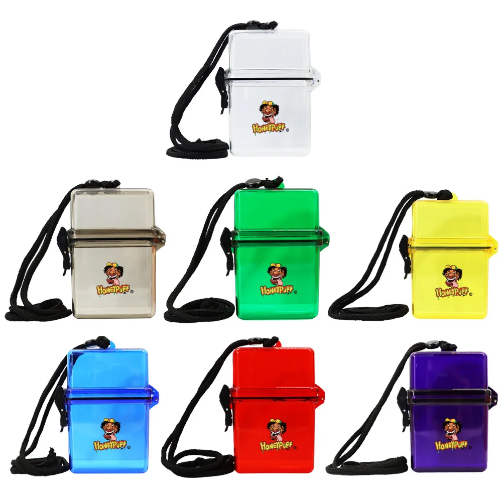 HONEYPUFF Waterproof Clear Cigarette Case Plastic Transparent Bag Storage Box Portable Lipstick Lighter Card | Дом и сад