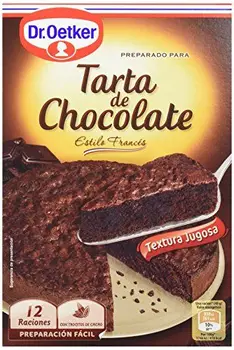 

Dr. Oetker - Preparado para Tarta de Chocolate - Estilo Francés - 355 g - 12 raciones - [Pack de 4]