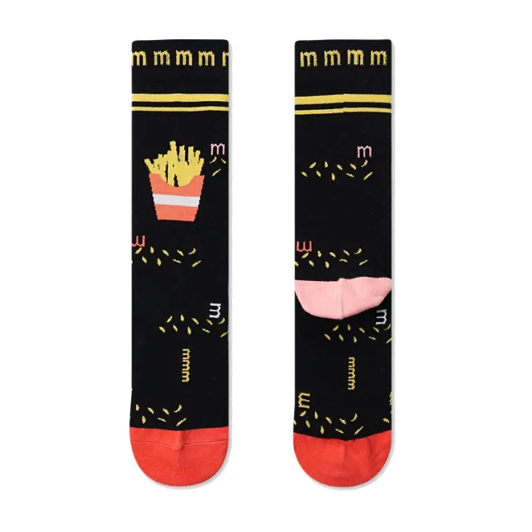 Креативные женские красивые красочные новые повседневные хлопковые с 6,5 см трубкой 20 см 21 см/8,3 дюйма носки с принтом