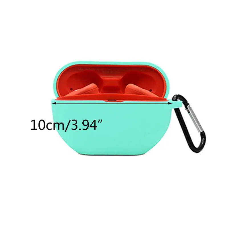 

Flip-open Cover Protective Case Soft Silicone Dustproof Shell for WF-SP800N R2JB