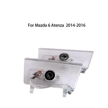 

2pcs/lot Car Logo LED Door Light Laser Projector lamp For Mazda 6 CX-9 RUIYI RX-8 ATENZA MAZDA 8 Welcome Light Lamp Car Styling