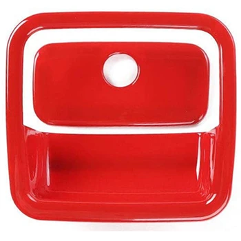 

Red Co-Pilot Storage Box Handle Cover Frame Decal Trim for 2018-2020 Jeep Wrangler JL JLU