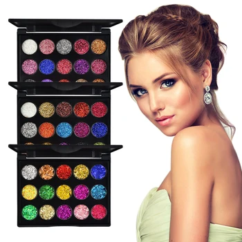 

15 Color Glitter Diamond Eye Shadow Palette Pigment Waterproof Eye Makeup Palette Long-lasting Make Up Eyeshadow Palette TSLM1
