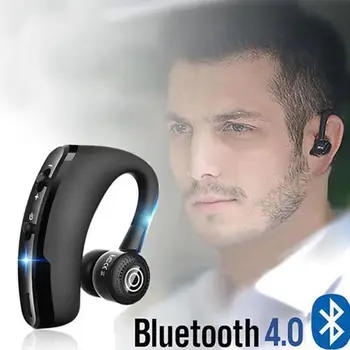 

2020 New Wireless Bluetooth V9 Earphone Business Headsets With Mic Handsfree Call Ear-hook Earphones For Drive Call Sports