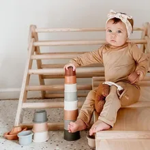 Jouets à empiler Montessori pour bébés de 0 à 12 mois, gobelets empilables, jouet de bain pour bébés filles, jouets de bain pour enfants