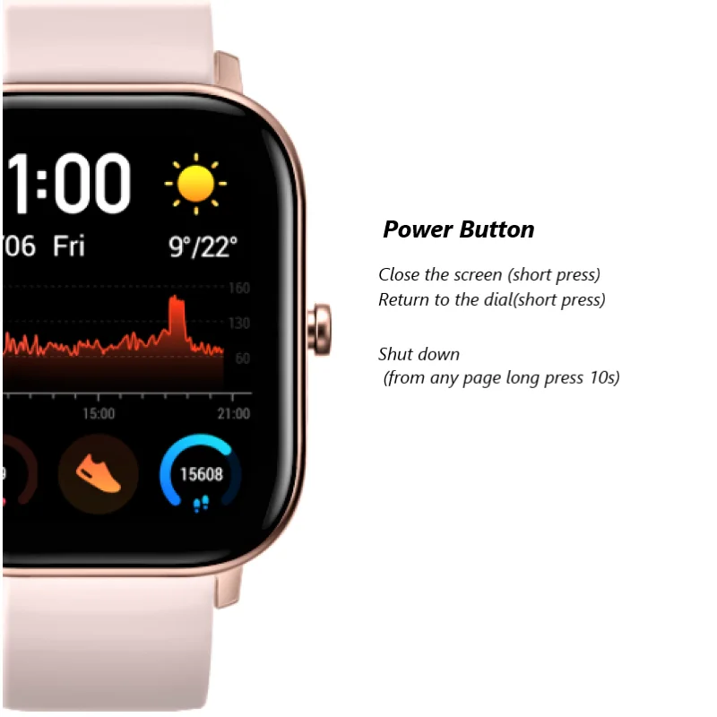 Amazfit GTS умные часы глобальная версия 5ATM водонепроницаемые спортивные часы для плавания 14 дней батарея управление музыкой ios Android