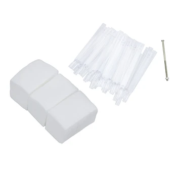 

50 Color Clear False Nail Art Tips Polish Display Fan Sticks Practice Salon & 900X Lint Free Nail Art Wipes Acrylic Gel Tips Rem