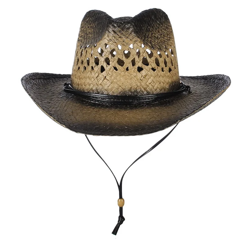 New Straw Cowboy Hat Women Men Handmade 