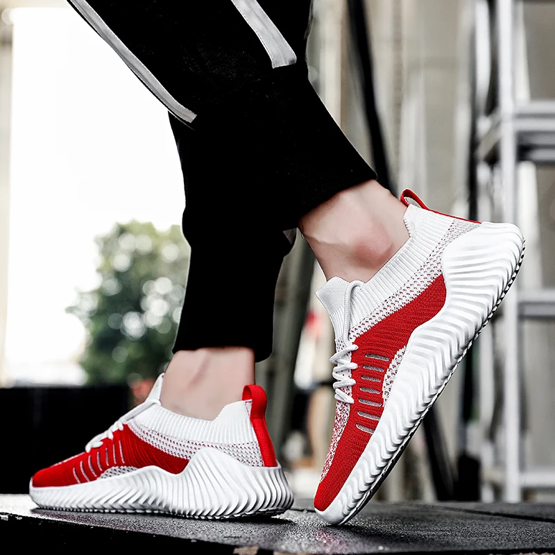 Comfortable Men Running Shoes Shock Absorption Cushion Air Breathable Max Lightweight Footwear Outdoor Sports Sneakers