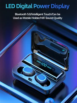 

bluetooth earphone audifonos inalambrico auriculares tws fone de ouvido F9 headset earbuds waterproof earphone wireless