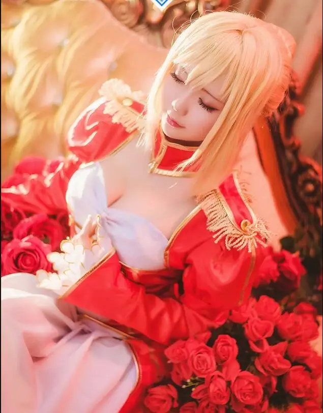 Fate EXTRA Last Encore Saber Нерон Клавдий Цезарь Аугуст германикс Косплей Костюм для