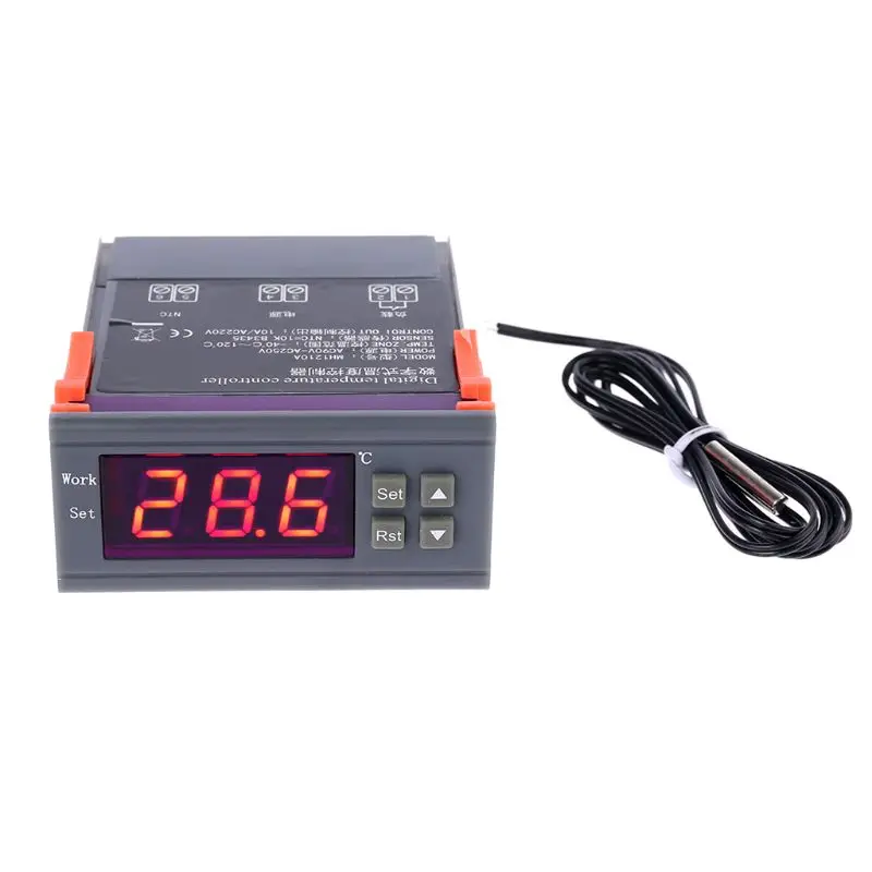110V 220V Цифровой Температура контроллер 10A охлаждения и нагрева термостата MH-1210A
