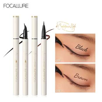 Focal lure-고품질 아이 메이크업 리퀴드 아이 라이너, 방수, 오래 지속되는 블랙 아이 라이너 펜, 여성 아이 라이너 펜슬