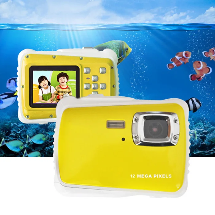 Детская HD Водонепроницаемая анти-капля цифровая камера с 2,0 дюймовым ЖК-дисплеем Hi 888