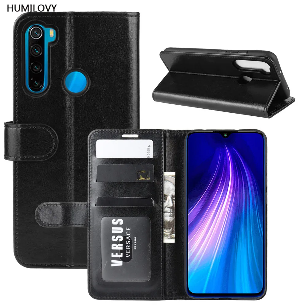Чехол для Xiaomi Redmi Note 8 чехол Note8 телефона Обложка книги кошелек искусственная кожа