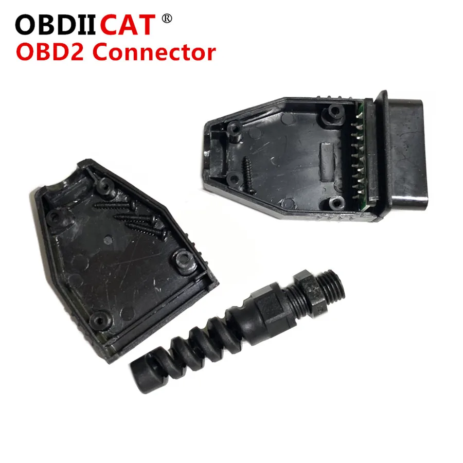 

Newest OBD2 16Pin Male Plug Connector OBDII Adaptor OBD 2 Male/Female Extension Opening Cable