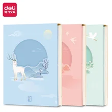 

1Pc Deli 21760 100Sheets Chinese Style Memo Pads Note Paper Cartoon Decorative Message Notepad School Office Stationery Supplies