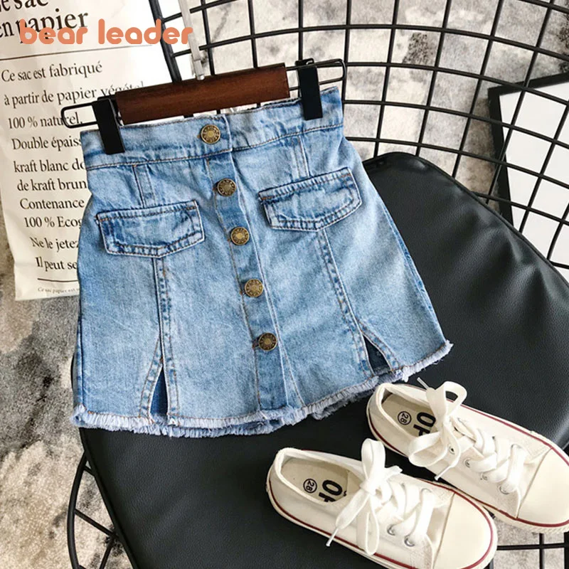Bear Leader Girl spódnice Baby girl odziez letnia urocza dziecieca jeansowa  spódniczka Modis Button spódnica jeansowa Culottes Short Girls|Skirts| -  AliExpress